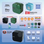 UNIX GEO 8W Portable Wireless Speaker - Image 7