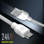 UNIX UX-99 Micro USB Cable - White - Image 3